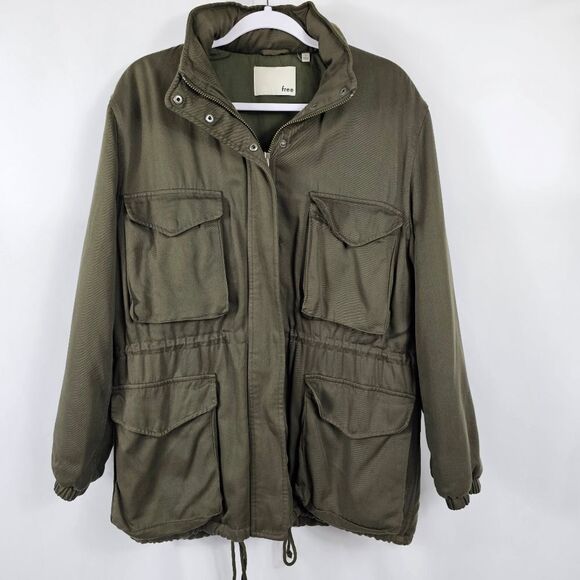 Aritzia Wilfred Military Jacket in Green size 2 - Picture 1 of 13
